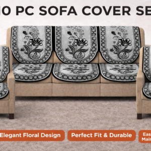 ELEGANT 10 PC Silk Sofa Cover Set